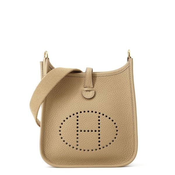 エルメス ショルダーバッグ エブリンTPM 111cm ビスキュイ/ゴールド金具 トリヨンクレマンス B刻印 HERMES Evelyne