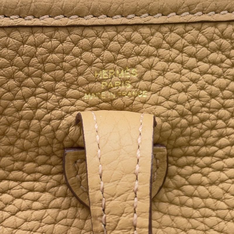 エルメス ショルダーバッグ エブリンTPM 111cm ビスキュイ/ゴールド金具 トリヨンクレマンス B刻印 HERMES Evelyne