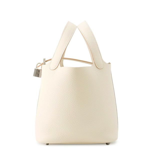 エルメス ハンドバッグ ピコタンロックPM クレ/シルバー金具 トリヨンクレマンス K刻印 HERMES トートバッグ