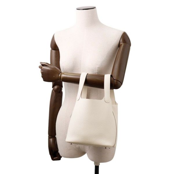 エルメス ハンドバッグ ピコタンロックPM クレ/シルバー金具 トリヨンクレマンス K刻印 HERMES トートバッグ