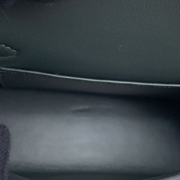 エルメス ミニケリー2 外縫い トリコロール ヴェールマングローブ/ヴェールアマンド/ブラック/シルバー金具 エプソン K刻印 HERMES 2way