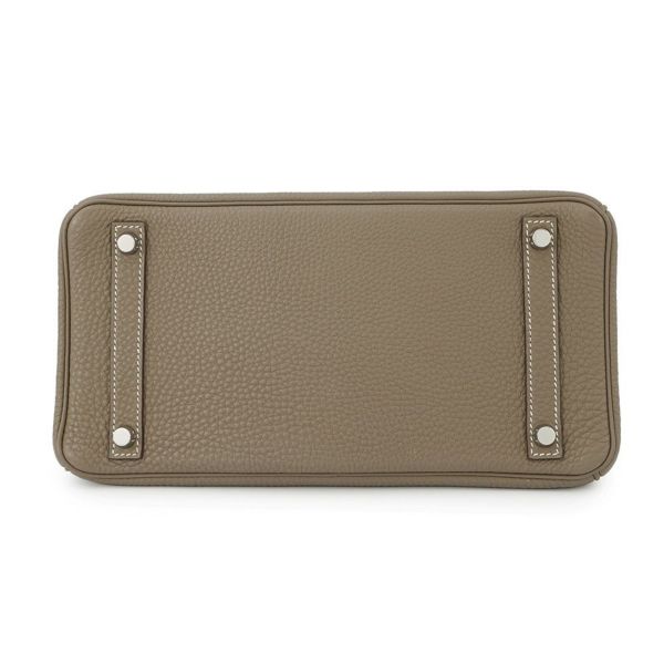 エルメス バーキン30 エトゥープ/シルバー金具 トゴ □K刻印 HERMES Birkin ハンドバッグ