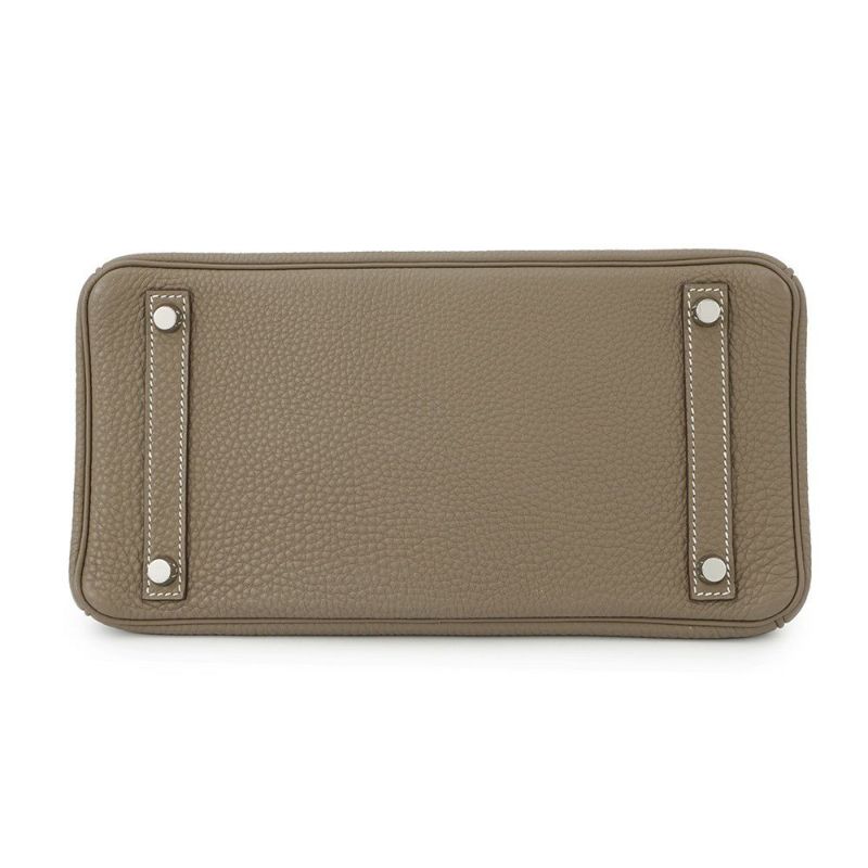 エルメス バーキン30 エトゥープ/シルバー金具 トゴ □K刻印 HERMES Birkin ハンドバッグ