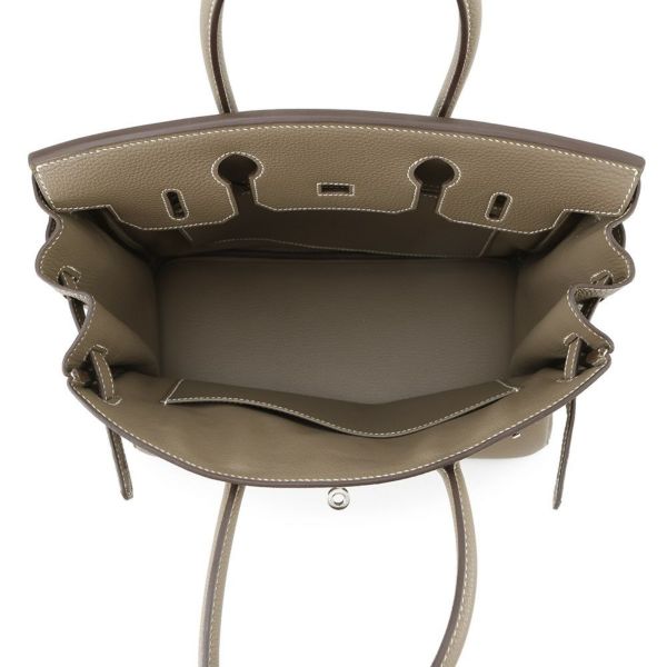 エルメス バーキン30 エトゥープ/シルバー金具 トゴ □K刻印 HERMES Birkin ハンドバッグ