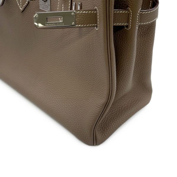 エルメス バーキン30 エトゥープ/シルバー金具 トゴ □K刻印 HERMES Birkin ハンドバッグ