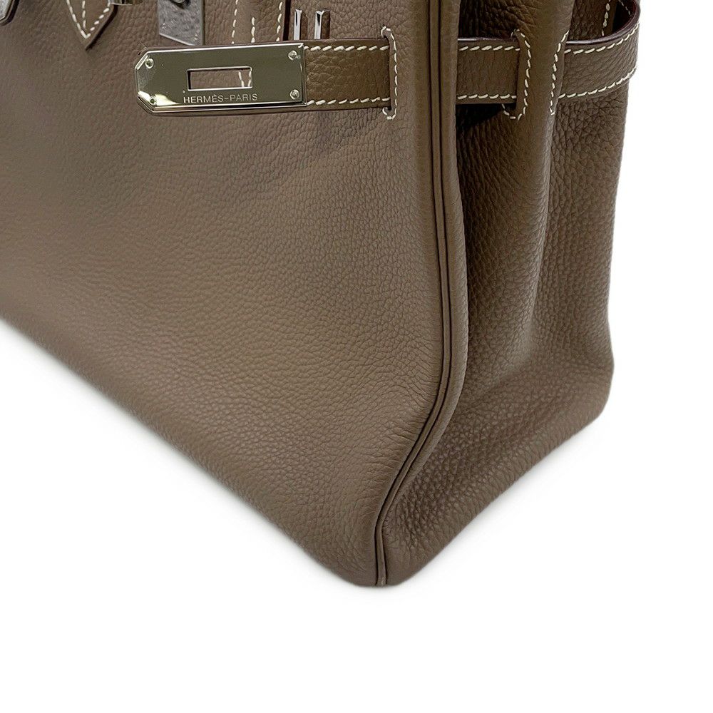 エルメス バーキン30 エトゥープ/シルバー金具 トゴ □K刻印 HERMES Birkin ハンドバッグ