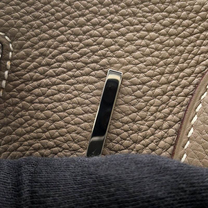 エルメス バーキン30 エトゥープ/シルバー金具 トゴ □K刻印 HERMES Birkin ハンドバッグ