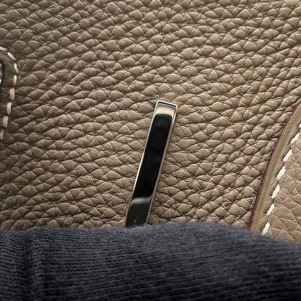 エルメス バーキン30 エトゥープ/シルバー金具 トゴ □K刻印 HERMES Birkin ハンドバッグ