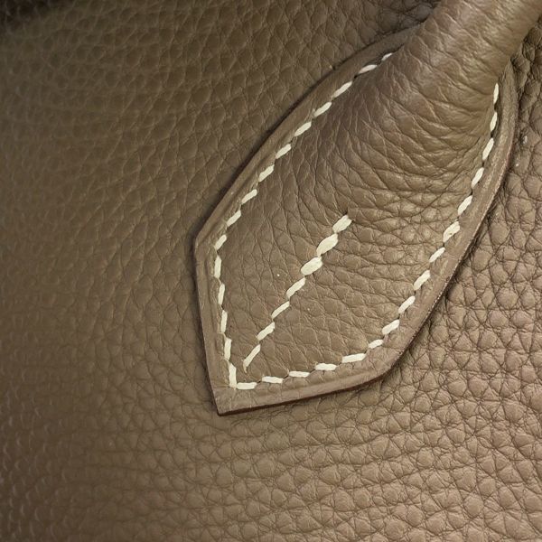 エルメス バーキン30 エトゥープ/シルバー金具 トゴ □K刻印 HERMES Birkin ハンドバッグ