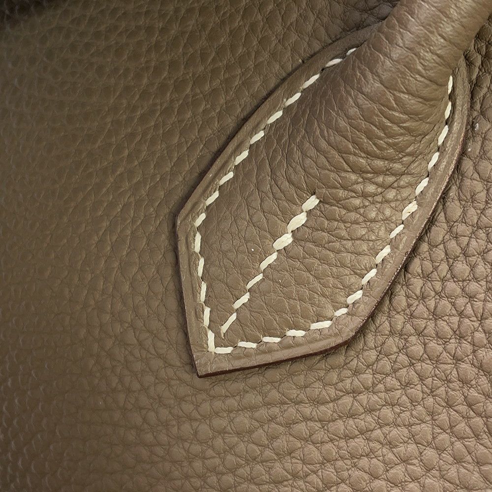 エルメス バーキン30 エトゥープ/シルバー金具 トゴ □K刻印 HERMES Birkin ハンドバッグ