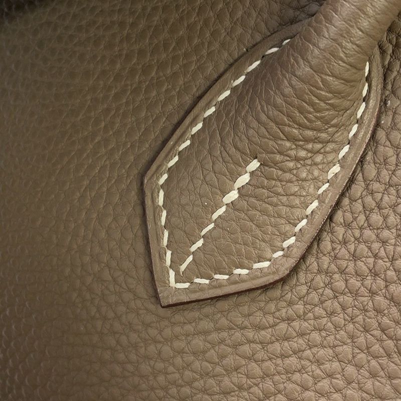 エルメス バーキン30 エトゥープ/シルバー金具 トゴ □K刻印 HERMES Birkin ハンドバッグ