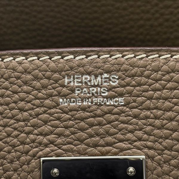 エルメス バーキン30 エトゥープ/シルバー金具 トゴ □K刻印 HERMES Birkin ハンドバッグ