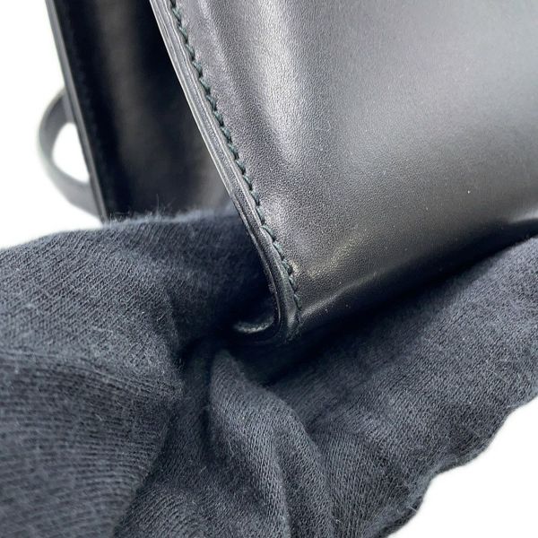 サルヴァトーレ・フェラガモ ショルダーバッグ ヴァラリボン レザー Ferragamo 黒