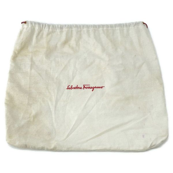 サルヴァトーレ・フェラガモ ショルダーバッグ ヴァラリボン レザー Ferragamo 黒