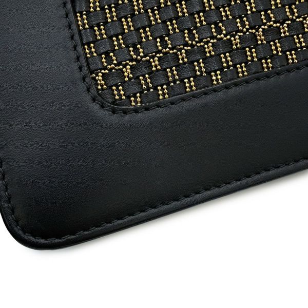 ブルガリ チェーンショルダーバッグ セルペンティ レザー BVLGARI 黒