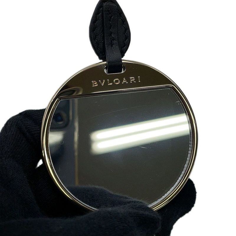 ブルガリ チェーンショルダーバッグ セルペンティ レザー BVLGARI 黒