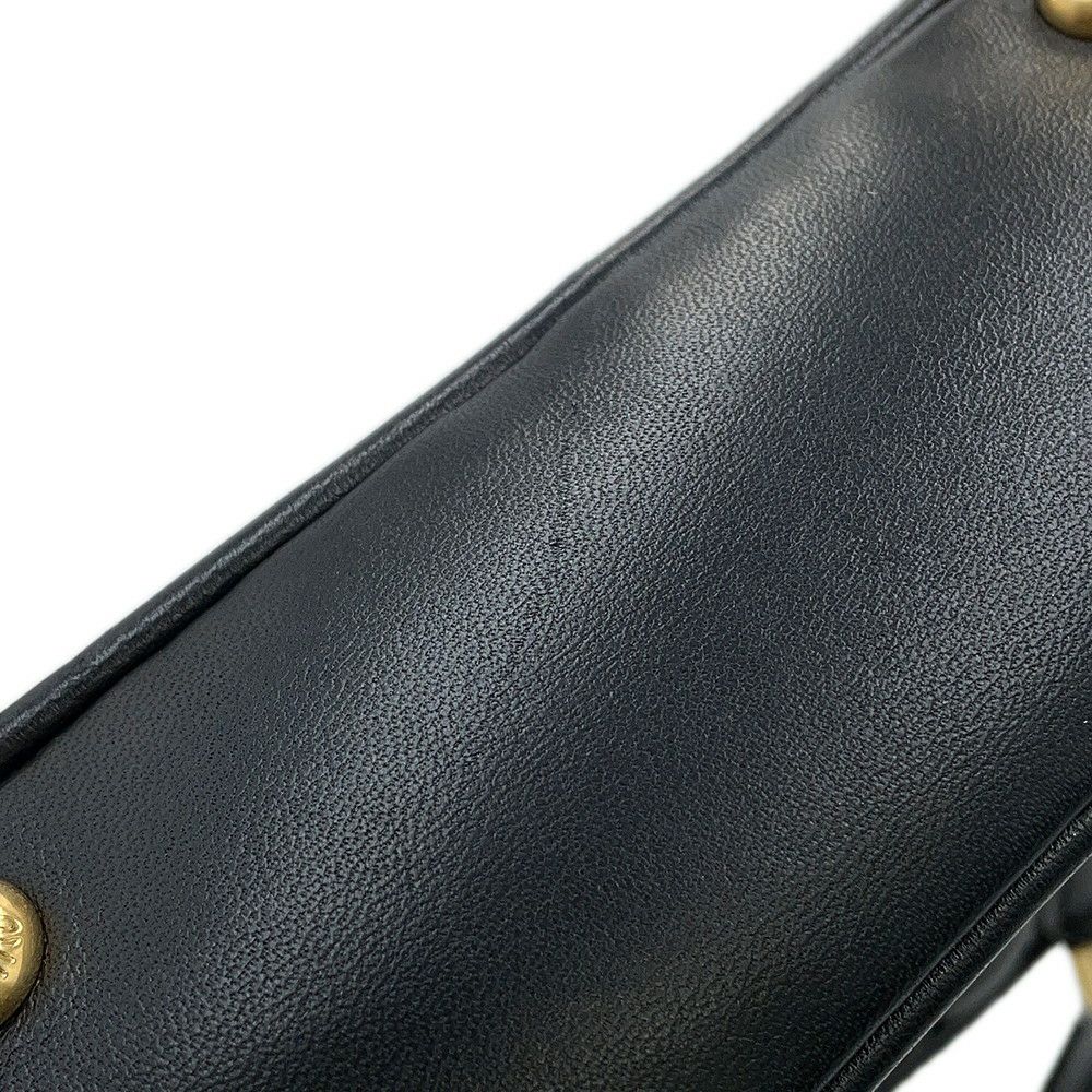 ミュウミュウ ハンドバッグ マテラッセ アルカディ スモール ナッパレザー 5BB123 Miu Miu 2way 黒