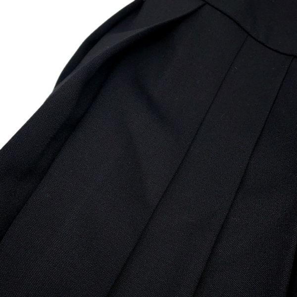 ミュウミュウ ワンピース ミニシャツドレス プリーツ レディースサイズ36 MF5621 Miu Miu トップス 黒