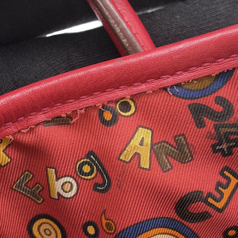 エルメス トートバッグ ガーデンツイリーTPM ツイリー付 ルージュヴィフ/シルバー金具 スイフト □J刻印