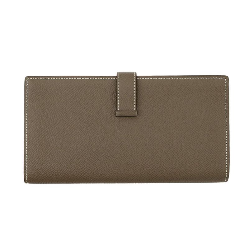 エルメス 長財布 ベアンスフレ エトゥープ/ゴールド金具 エプソン A刻印 HERMES 財布