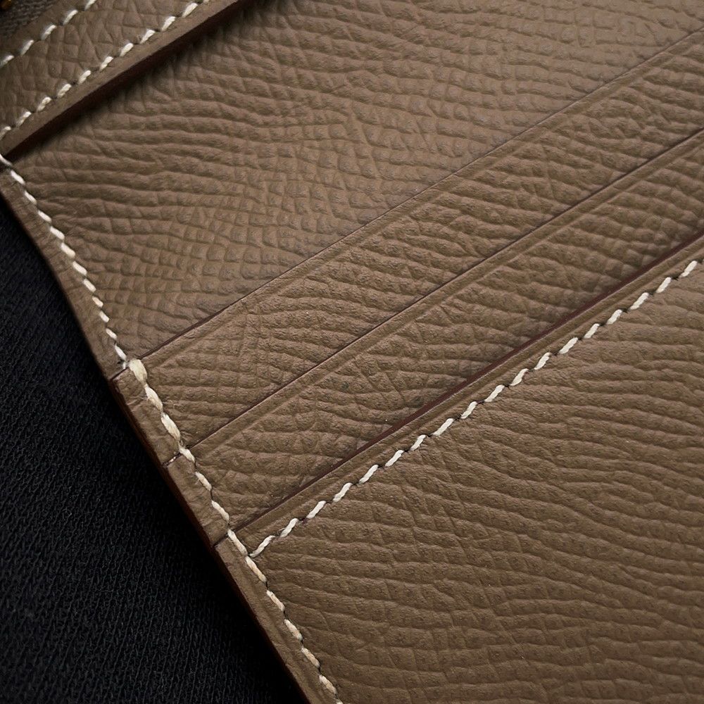 エルメス 長財布 ベアンスフレ エトゥープ/ゴールド金具 エプソン A刻印 HERMES 財布