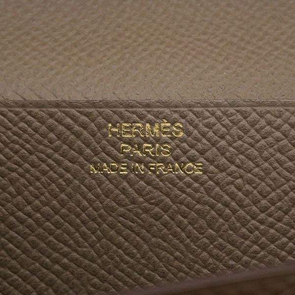 エルメス 長財布 ベアンスフレ エトゥープ/ゴールド金具 エプソン A刻印 HERMES 財布
