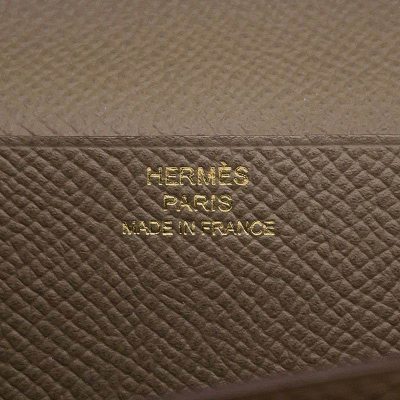 エルメス 長財布 ベアンスフレ エトゥープ/ゴールド金具 エプソン A刻印 HERMES 財布