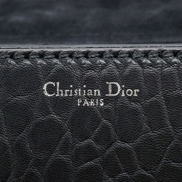 クリスチャン・ディオール ショルダーバッグ ディオレボリューション モザイクロゴ レザー Christian Dior 黒