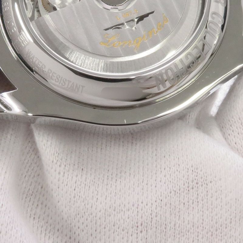 ロンジン マスターコレクション クロノグラフ ムーンフェイズ L2.673.4.92.0 ブルー文字盤