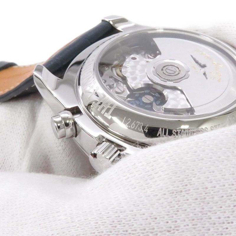 ロンジン マスターコレクション クロノグラフ ムーンフェイズ L2.673.4.92.0 ブルー文字盤