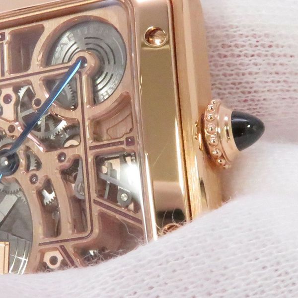 カルティエ サントス デュモンスケルトン LM WHSA0030 Cartier 腕時計 スケルトン文字盤