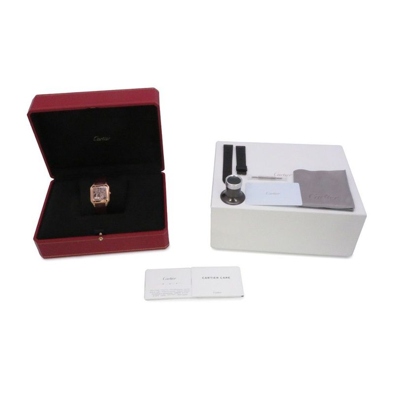 カルティエ サントス デュモンスケルトン LM WHSA0030 Cartier 腕時計 スケルトン文字盤