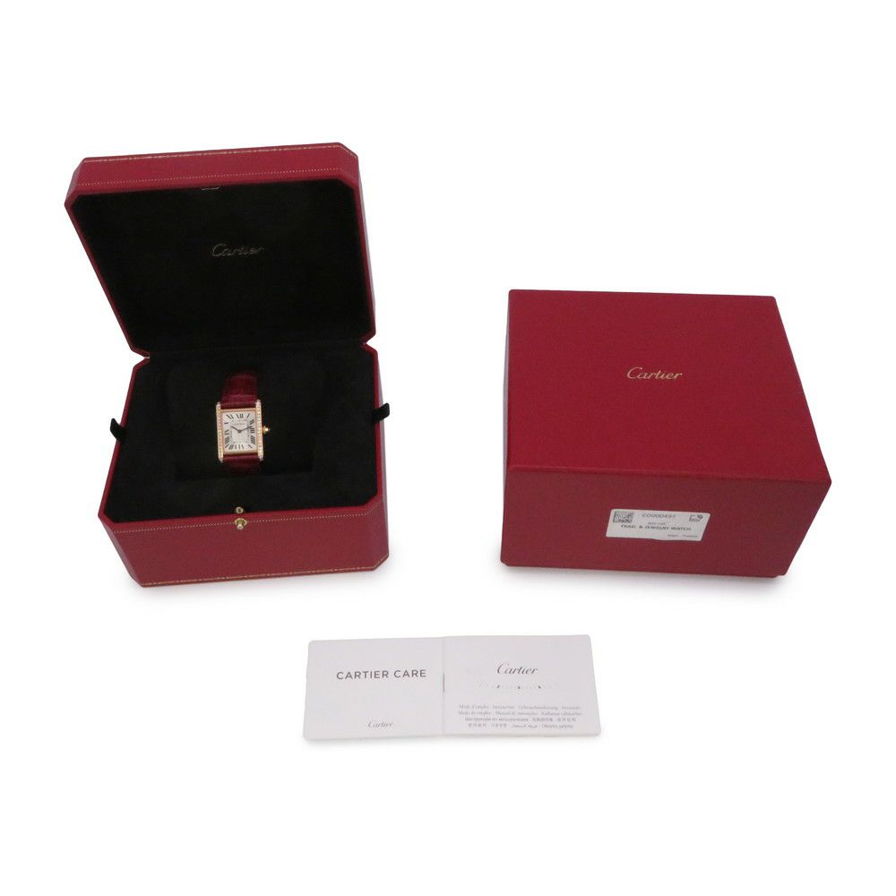 カルティエ タンク ルイ カルティエ LM WJTA0014 Cartier 腕時計 シルバー文字盤