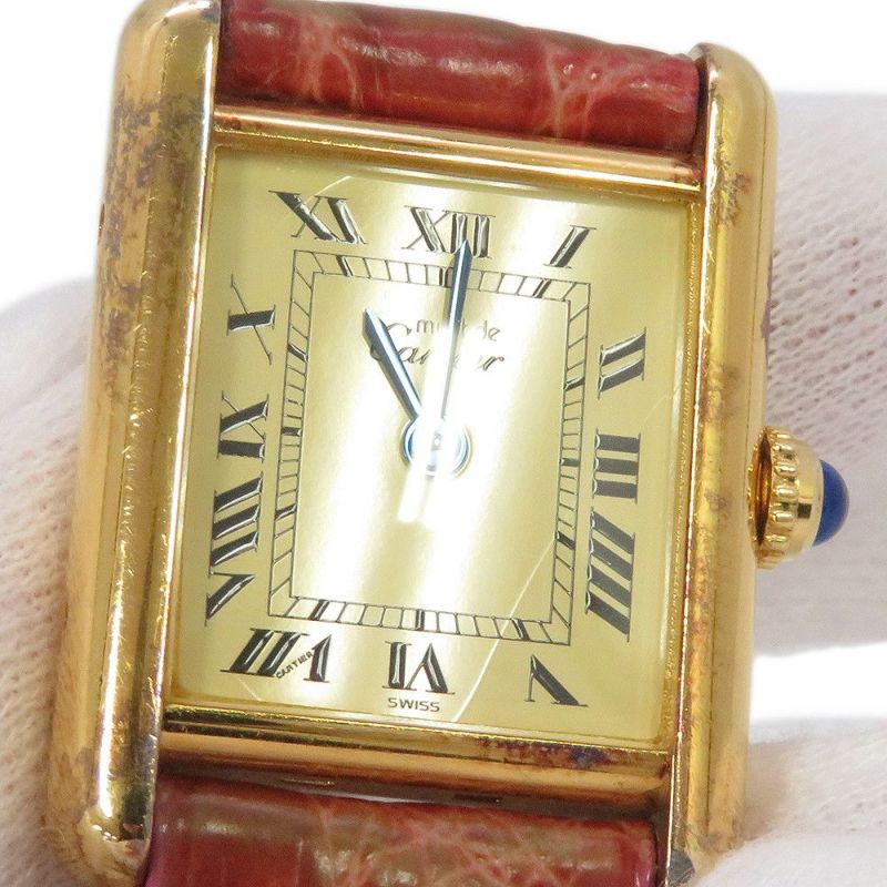 カルティエ マストタンク SM W1003153 Cartier 腕時計 アイボリー文字盤