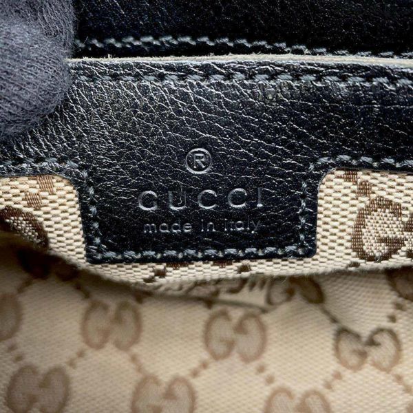 グッチ ハンドバッグ ダブルG スモール ダッフル レザー 725701 GUCCI 2wayショルダーバッグ 黒