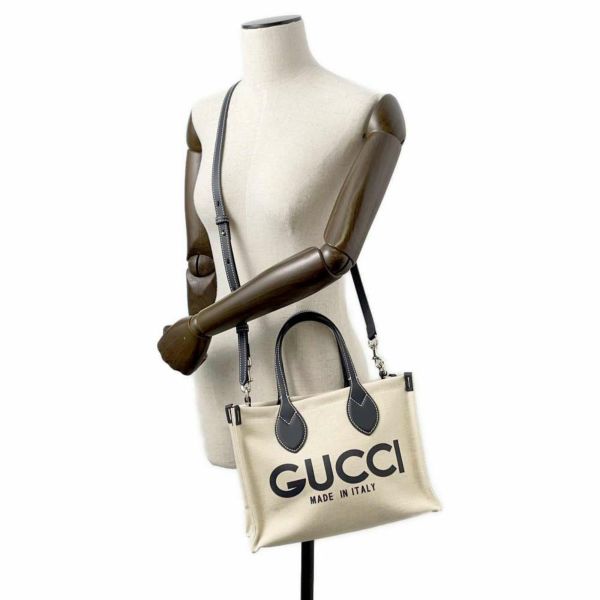 グッチ ハンドバッグ プリント ミニ キャンバス 772144 GUCCI 2wayショルダーバッグ ポーチ付き