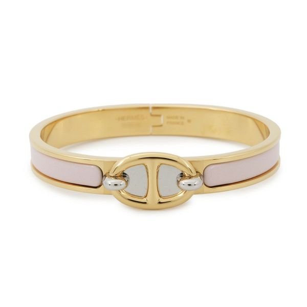 エルメス ブレスレット シェーヌダンクル ミニクリック PM ローズ・カンダー/ゴールド金具   HERMES アクセサリー