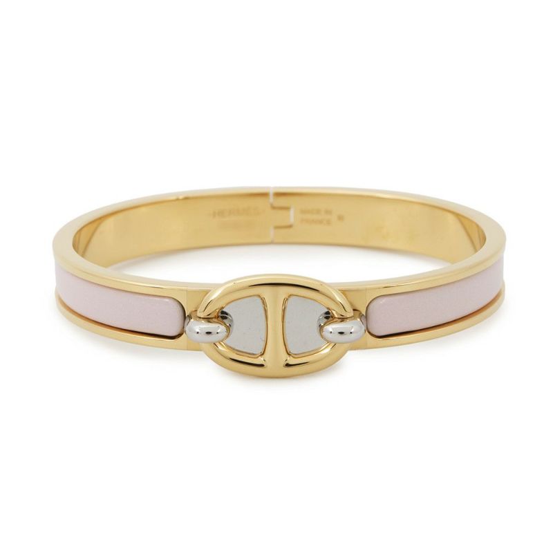 エルメス ブレスレット シェーヌダンクル ミニクリック PM ローズ・カンダー/ゴールド金具   HERMES アクセサリー