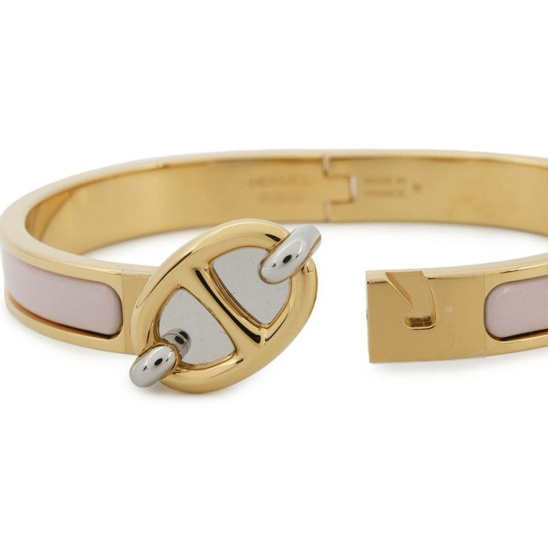 エルメス ブレスレット シェーヌダンクル ミニクリック PM ローズ・カンダー/ゴールド金具   HERMES アクセサリー