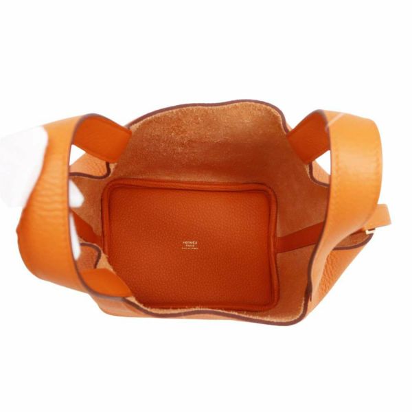 エルメス ハンドバッグ ピコタンロックPM オレンジミニアン/ゴールド金具 トリヨンクレマンス B刻印