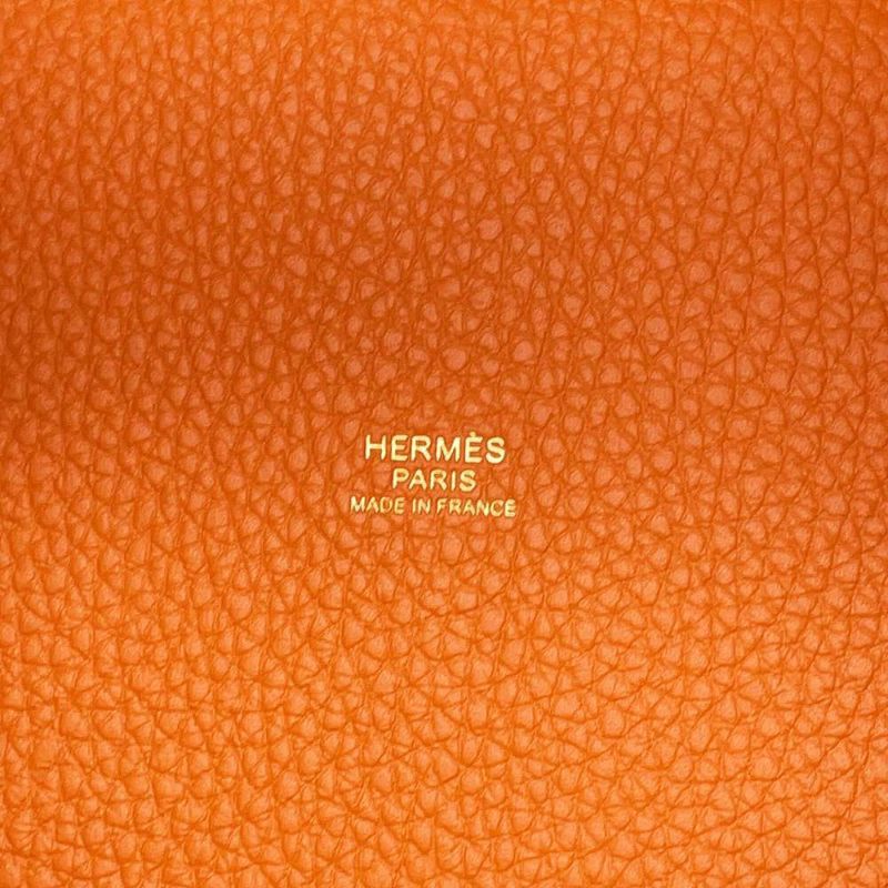 エルメス ハンドバッグ ピコタンロックPM オレンジミニアン/ゴールド金具 トリヨンクレマンス B刻印