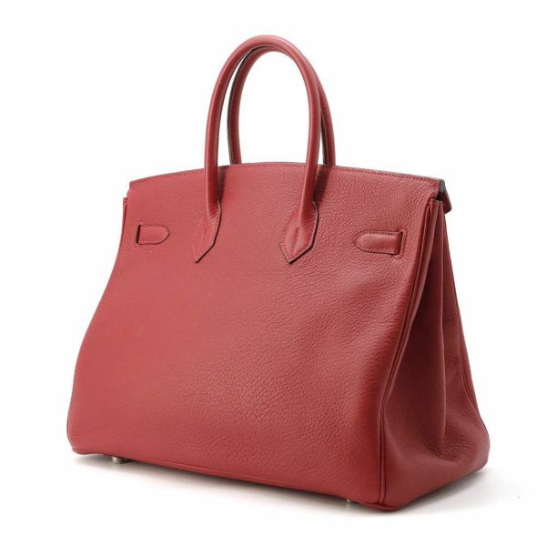 エルメス バーキン35 ルージュヴィフ/シルバー金具 ルージュカザック □G刻印 HERMES Birkin ハンドバッグ