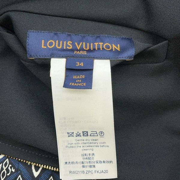 ルイヴィトン ジャケット SINCE 1854 リバーシブル ボンバージャケット ブルゾン レディースサイズ34 LOUIS VUITTON 黒