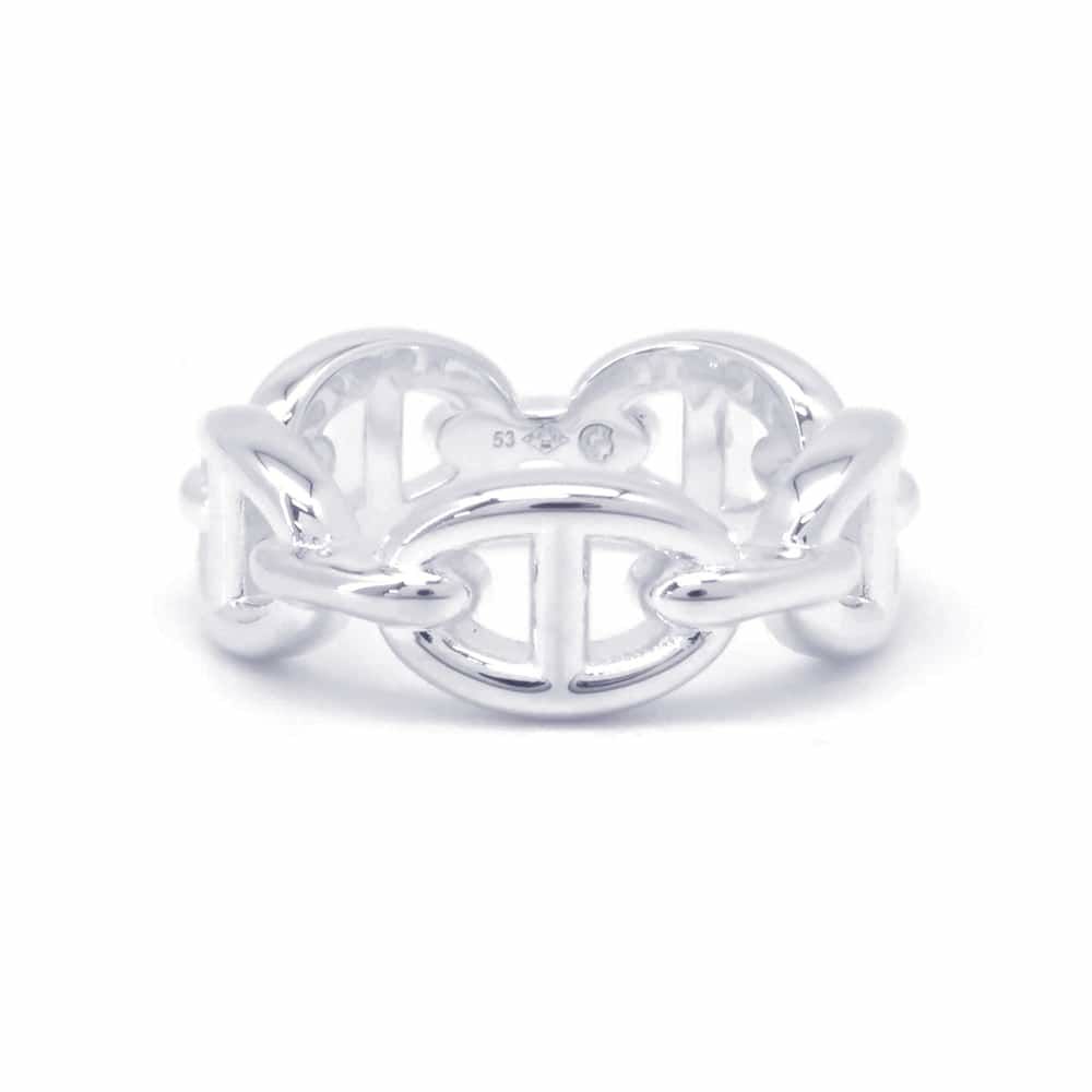 エルメス リング シェーヌダンクル アンシェネPM SV925シルバー リングサイズ53 HERMES ジュエリー