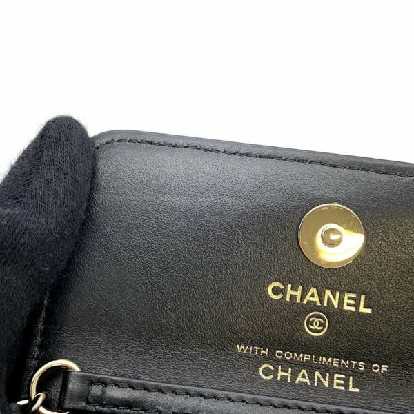 シャネル チェーンショルダーバッグ チェッカーフラッグ ココマーク キャンバス CHANEL ノベルティ