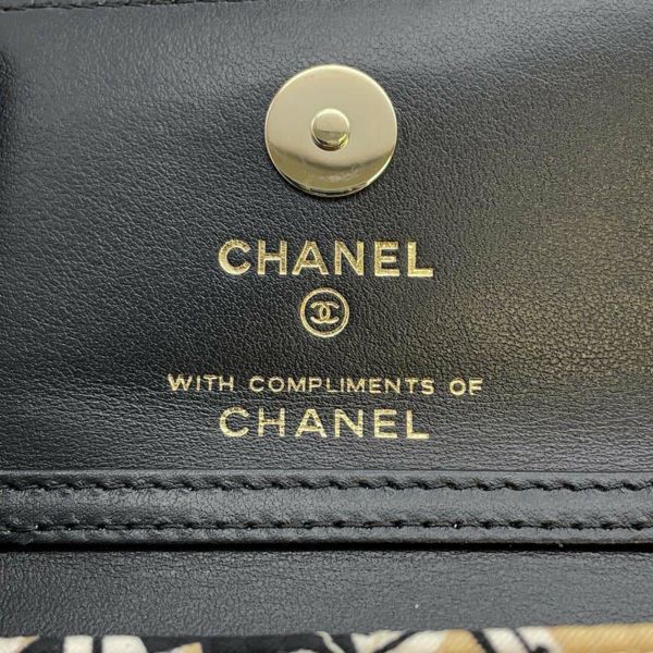 シャネル チェーンショルダーバッグ チェッカーフラッグ ココマーク キャンバス CHANEL ノベルティ