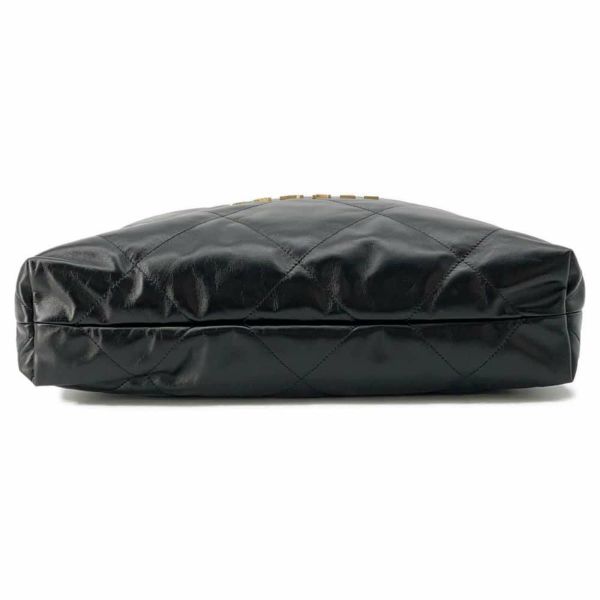 シャネル ハンドバッグ シャネル22 シャイニーカーフレザー AS3261 CHANEL バッグ ショルダーバッグ 黒