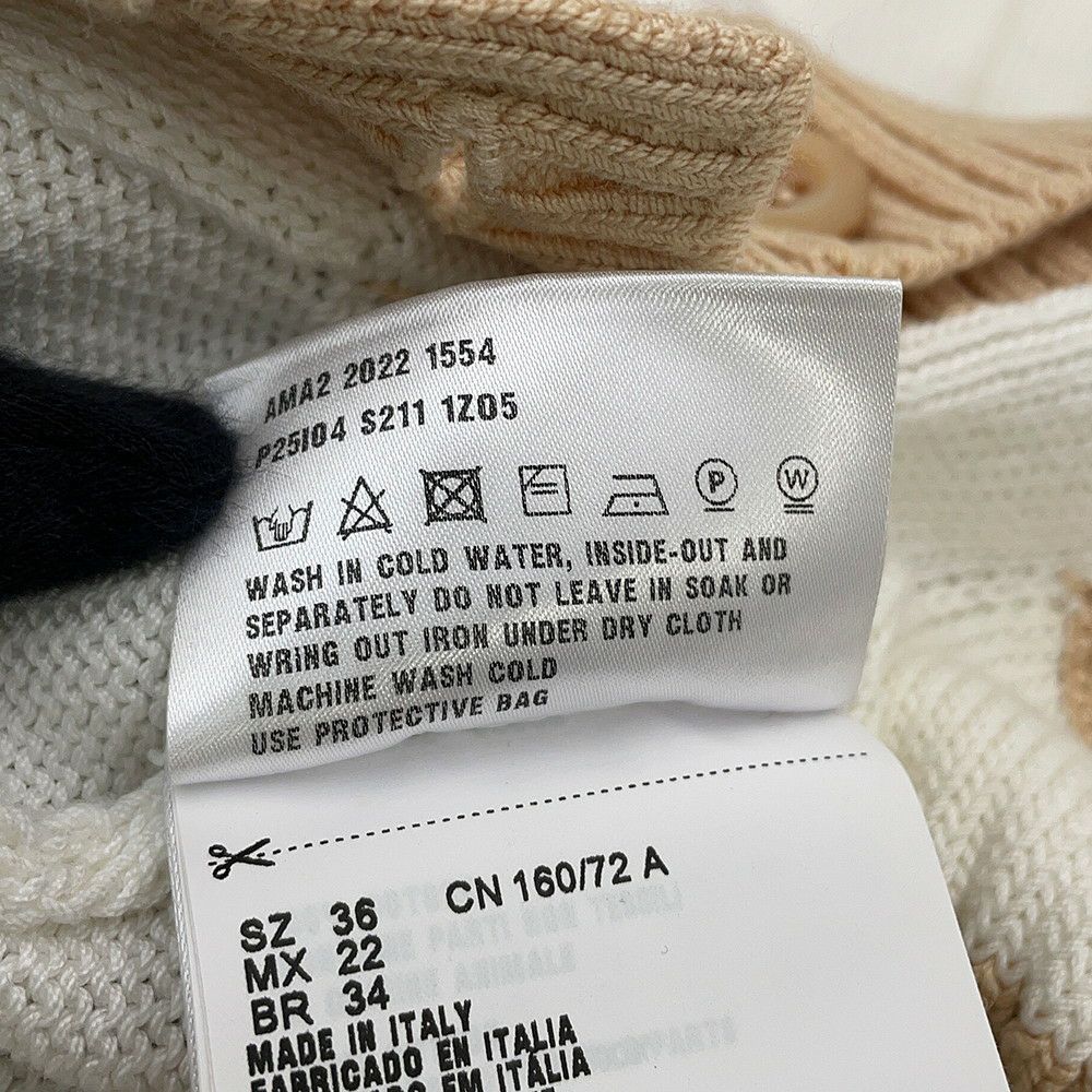 プラダ カーディガン クロップド コットン レディースサイズ36 P25I04 PRADA 白