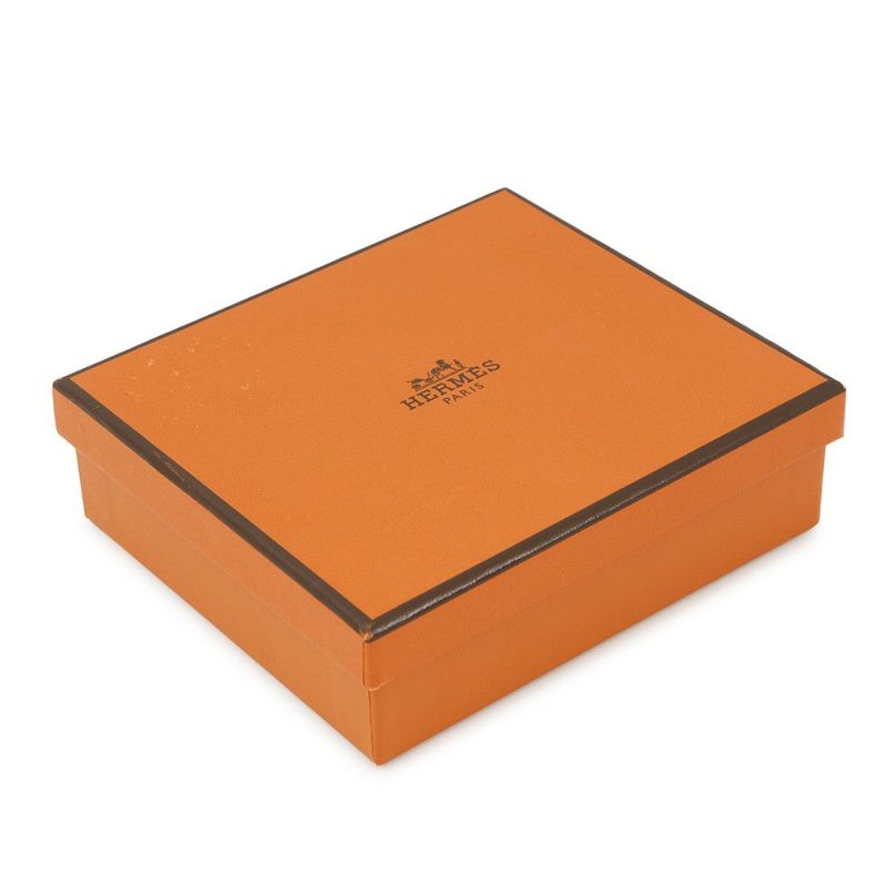 エルメス カードケース ベアン ミニ ヴェールコミック/シルバー金具 シェブルミゾル B刻印 HERMES 名刺入れ