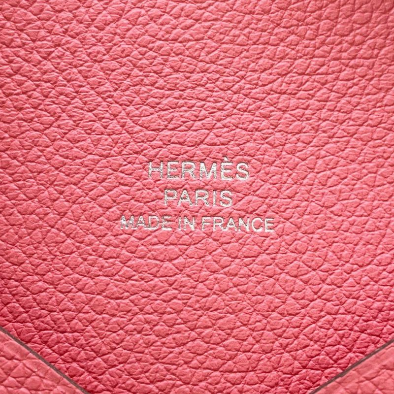 エルメス カードケース カルヴィ ローズアザレ エバーカラー K刻印 HERMES 名刺入れ